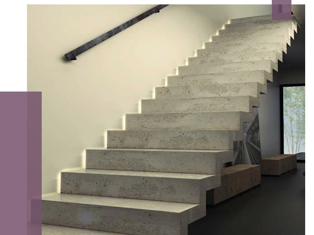 Облицовка бетонных лестниц в Черемхове от 4692 руб/м2 