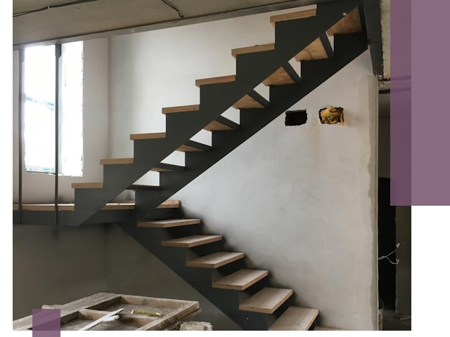 Изготовление лестниц на металлокаркасе в Черемхове от производителя