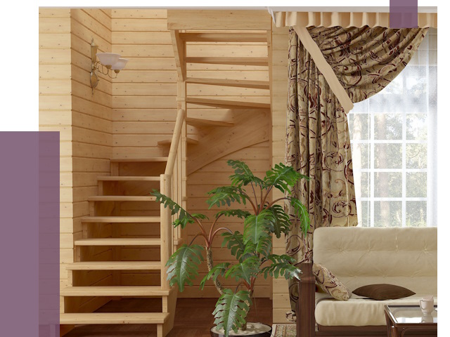 Лестницы для дачи в Черемхове от 77413 руб.  | ПРОЛЁТ-Чрм