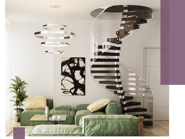 Лестницы для двухуровневой квартиры в Черемхове — изготовление и монтаж