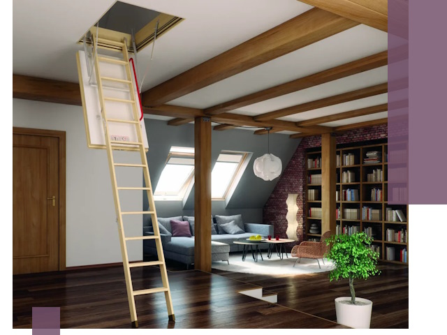 Чердачные лестницы под ключ в Черемхове: изготовление и монтаж