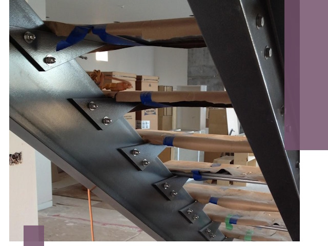 Усиление лестничных конструкций и усиление опор в Черемхове