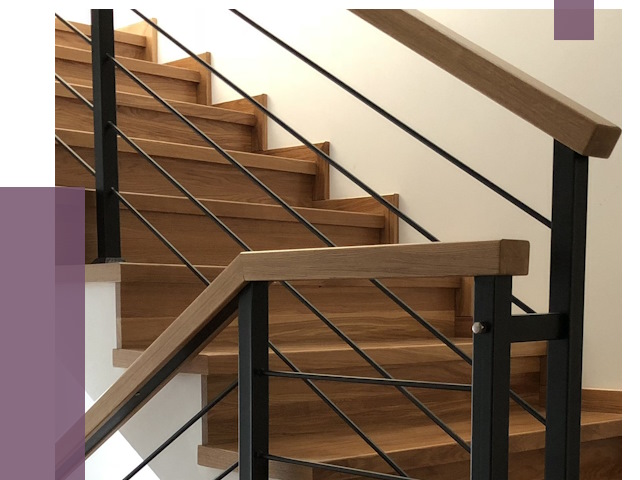 Обшивка металлической лестницы деревом в Черемхове от 4431 руб. 