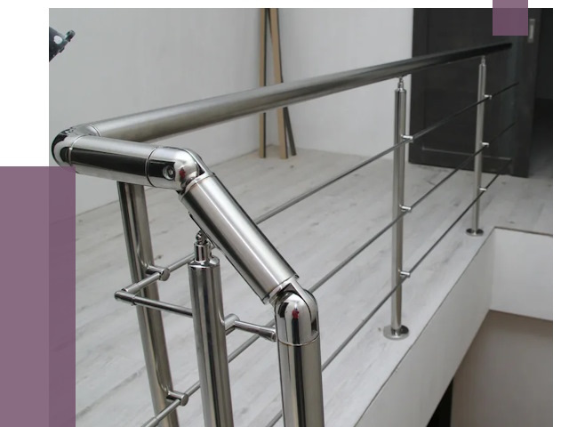 Перила из нержавеющей стали в Черемхове от 9175 руб. под ключ | ПРОЛЁТ-Чрм