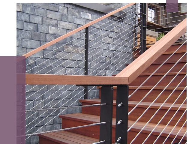 Тросовые перила под ключ в Черемхове от 7924 руб. 