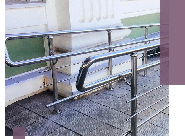 Ограждения пандусов из металла и нержавейки в Черемхове