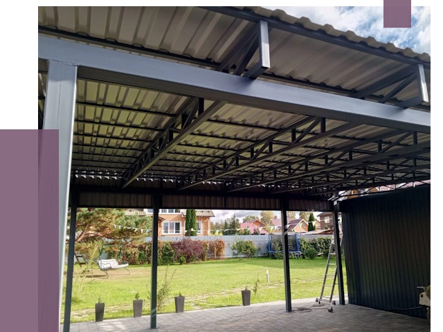 Монтаж навесов в Черемхове от 7507 руб. — установка навеса | ПРОЛЁТ-Чрм