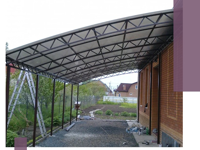 Профессиональный монтаж навесов под ключ в Черемхове