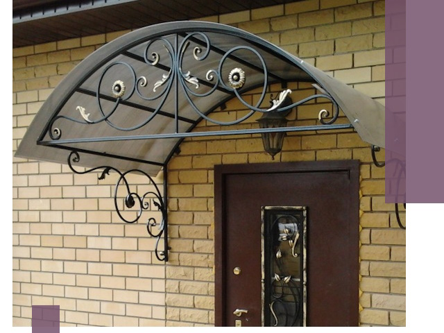 Изготовление козырьков из металла под ключ в Черемхове