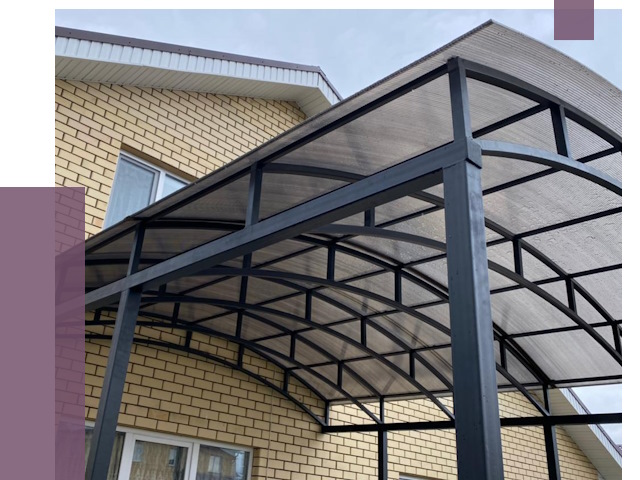 Монтаж козырьков в Черемхове от 11729 руб. | ПРОЛЁТ-Чрм