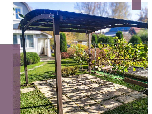 Навесы для дачи в Черемхове от 12980 руб. под ключ — ПРОЛЁТ-Чрм