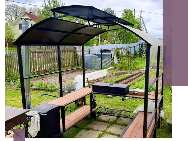 Навесы для барбекю в Черемхове: изготовление, монтаж и демонтаж