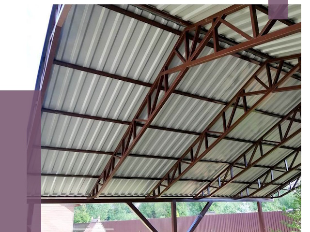 Навесы из профнастила в Черемхове от 7507 руб. | ПРОЛЁТ-Чрм