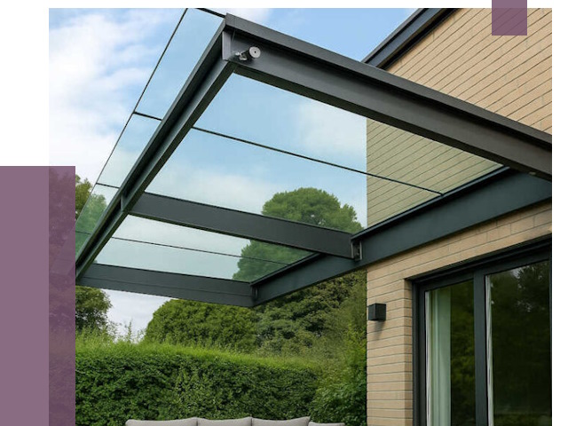 Стеклянные навесы и козырьки в Черемхове от 12511 руб.