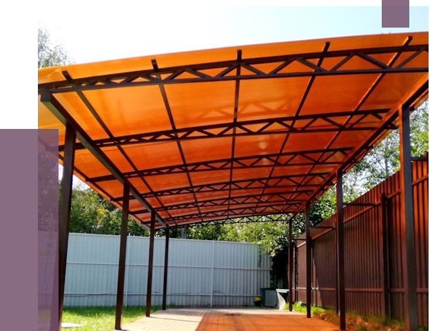 Односкатные навесы под ключ в Черемхове от 13397 руб. 