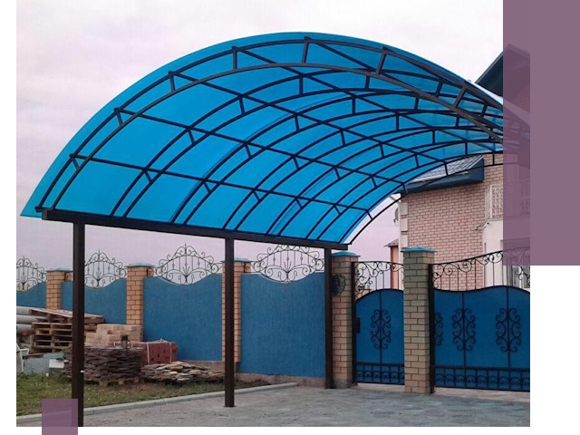 Арочные навесы под ключ в Черемхове — изготовление и монтаж
