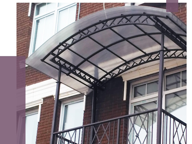 Козырьки над балконом в Черемхове от 8810 руб.  | ПРОЛЁТ-Чрм