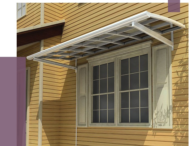 Козырьки над окнами в Черемхове от 7767 руб. — монтаж, покупки | ПРОЛЁТ-Чрм