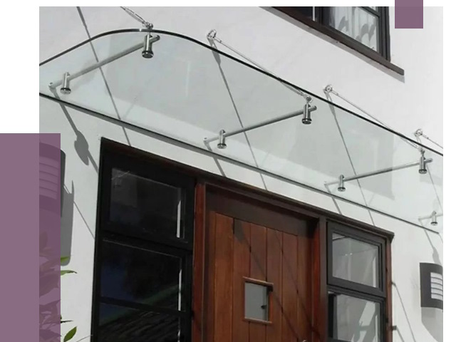 Стеклянные козырьки в Черемхове от 19288 руб. | ПРОЛЁТ-Чрм