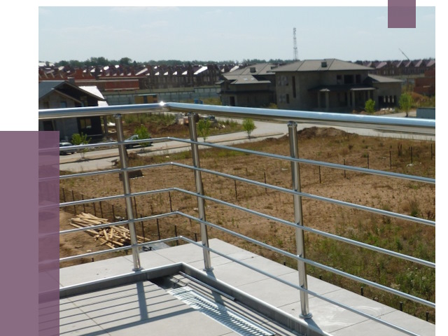 Парапеты из нержавеющей стали в Черемхове от 8132 руб. за м² | ПРОЛЁТ-Чрм