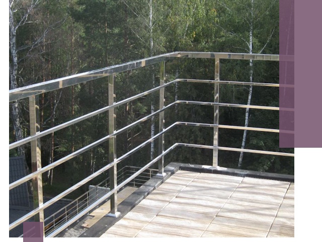 Парапеты из нержавеющей стали в Черемхове — изготовление и монтаж