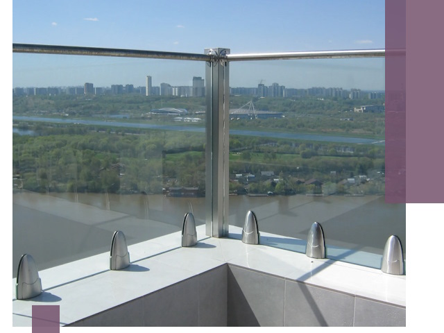 Стеклянные парапеты премиум класса в Черемхове для домов и бизнесов