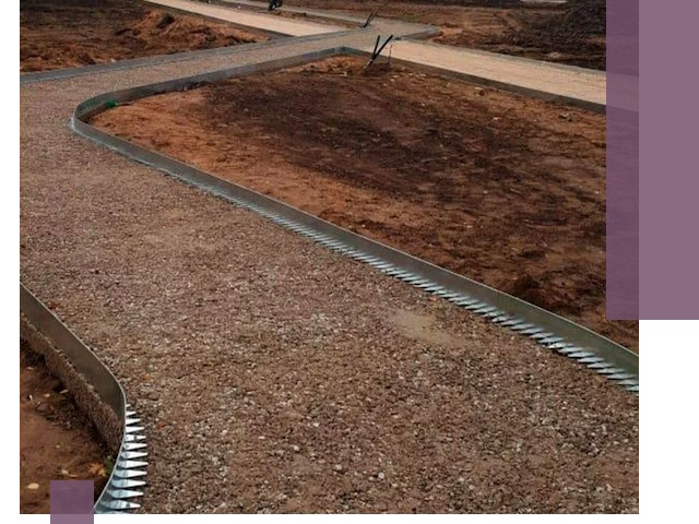 Металлические бордюры под ключ в Черемхове — изготовление и монтаж