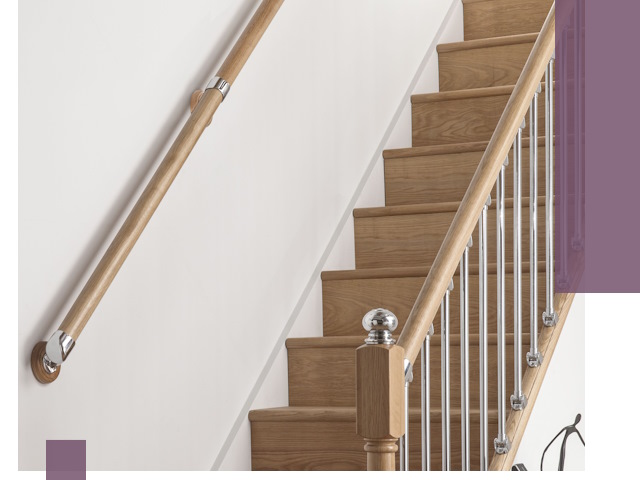 Пристенные поручни из стали и нержавейки под монтаж в Черемхове